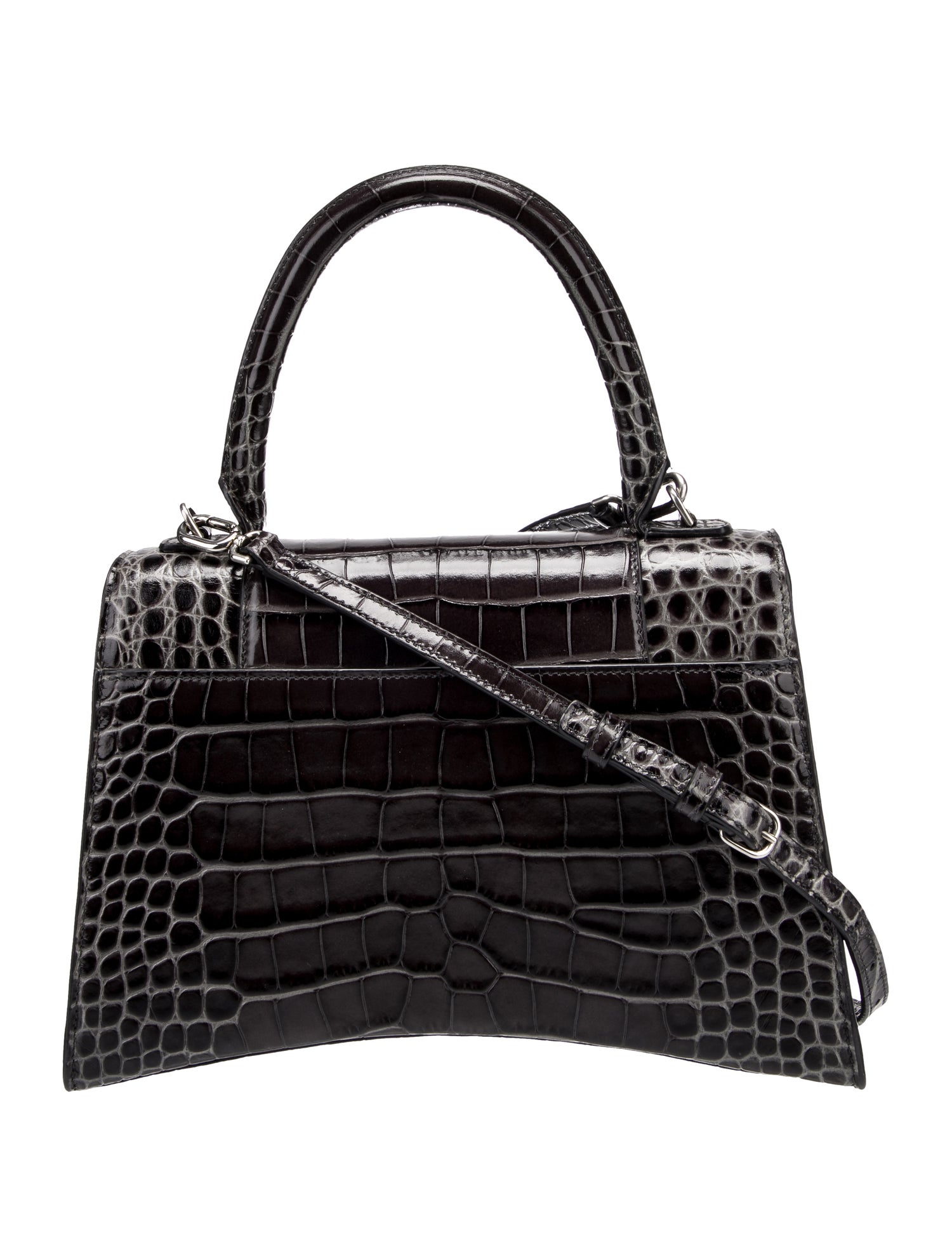 Balenciaga Embossed Leather Top Handle Bag